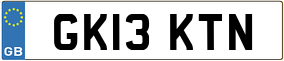 Truck License Plate